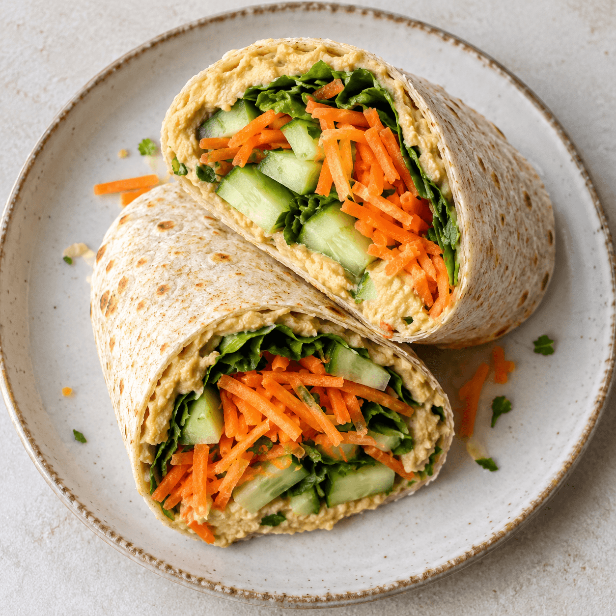 Wrap houmous & crudités