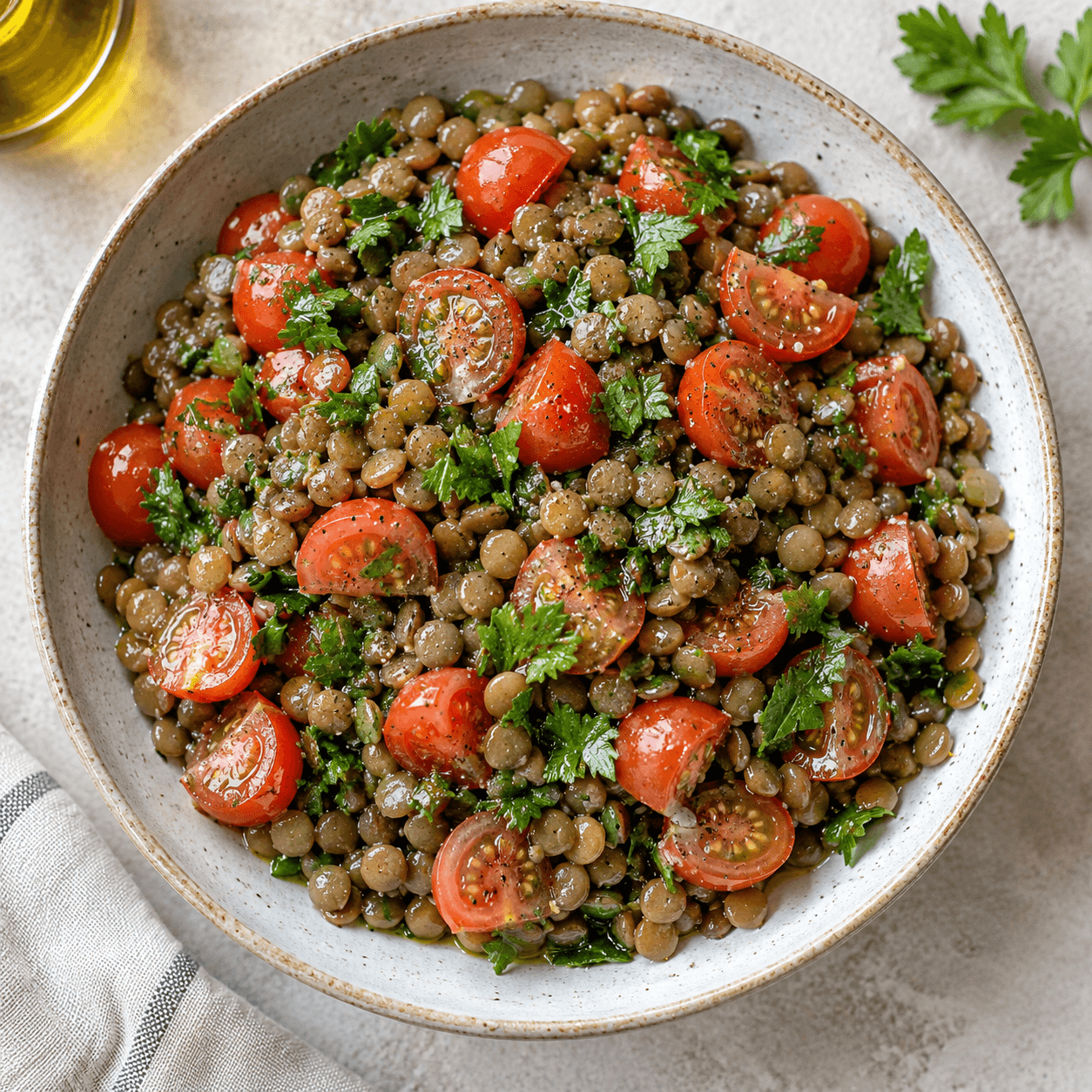 Salade de lentilles